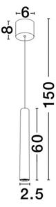 ULTRATHIN VISILICA LED 3W/3000K/180lm/IP20/CRNA NL9184022