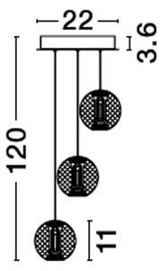 BRILLANTE VISILICA LED 16W/3200K/665lm/DIMM/IP20/KROM NL9186909