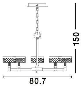 BION VISILICA LED/3000K/48W/3094Lm/BRASS GOLD NL9186945