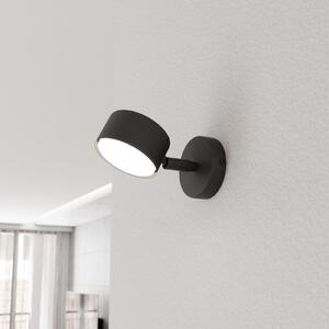 EMIBIG LIGHTING Zidni reflektor Sora, projekcija 15 cm, metal, prigušiva, Crno, Dnevni boravak/blagovaonica, Metal