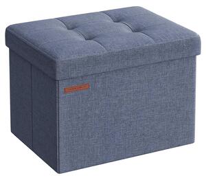 Tabure s prostorom za pohranu, 31 x 41 x 31 cm, svijetlo plavi | SONGMICS