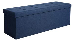 Otomanska klupa za odlaganje, 110 x 38 x 38 cm, tamnoplava | SONGMICS