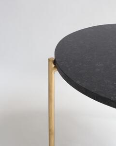 Crni mramorni okrugli stolić za kavu ø 50 cm Morgans - Really Nice Things