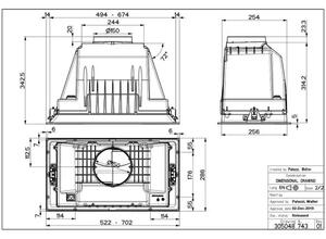 Napa Faber Inka Plus HCS BK A52 (580m3/h) 305.0628.322 InkaPlusHCS BK A52