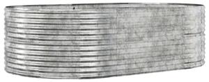 VidaXL Povišena vrtna gredica od čelika 212x140x68 cm srebrna