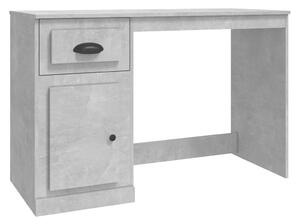 VidaXL Radni stol s ladicom siva boja betona 115 x 50 x 75 cm drveni