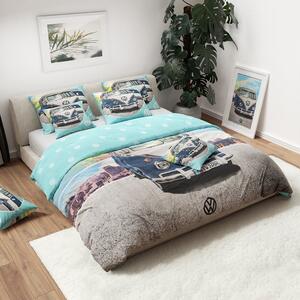 Dječja posteljina AUTO VW plavo-siva Dimenzije posteljine: 70 x 90 cm | 140 x 200 cm