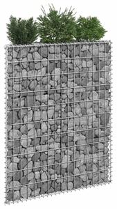 VidaXL Trapezna gabionska gredica od pocinčanog čelika 80x20x100 cm