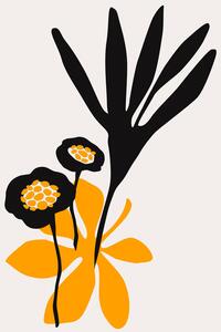 Ilustracija Blossom Beauty BRIGHT, Kubistika, (26.7 x 40 cm)