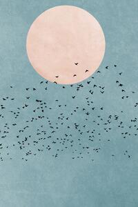 Ilustracija Fly Away, Kubistika, (26.7 x 40 cm)