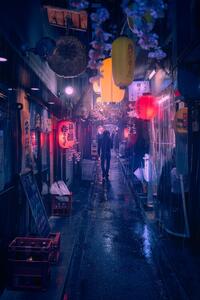 Fotografija Tokyo Blue Rain, Javier de la, (26.7 x 40 cm)