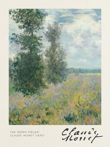 Reprodukcija The Poppy Fields - Claude Monet