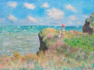 Reprodukcija Cliff Walk at Pourville - Claude Monet, (40 x 30 cm)