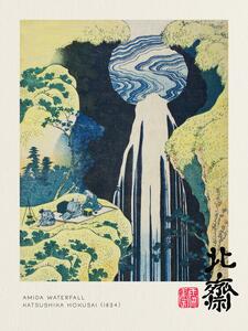 Reprodukcija Amida Waterfall (Waterfalls of Japan) - Katsushika Hokusai