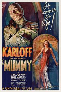 Reprodukcija The Mummy (Vintage Cinema / Retro Movie Theatre Poster / Horror & Sci-Fi)