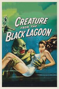 Reprodukcija Creature from the Black Lagoon (Vintage Cinema / Retro Movie Theatre Poster / Horror & Sci-Fi)