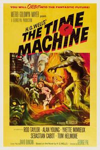 Reprodukcija Time Machine, H.G. Wells (Vintage Cinema / Retro Movie Theatre Poster / Iconic Film Advert)