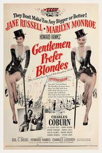 Reprodukcija Gentlemen Prefer Blondes / Marilyn Monroe (Retro Movie), (26.7 x 40 cm)