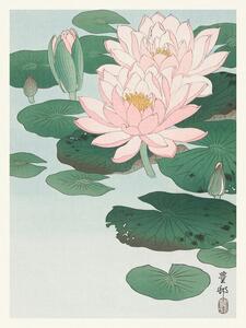 Reprodukcija Water Lily / Lotus (Japandi Vintage) - Ohara Koson