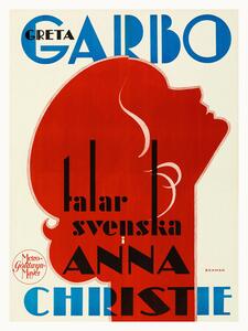 Reprodukcija Anna Christie, Ft. Greta Garbo (Retro Movie Cinema), (30 x 40 cm)