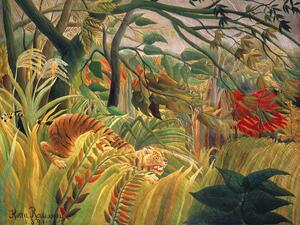 Reprodukcija Tiger in a Tropical Storn (Rainforest Landscape) - Henri Rousseau