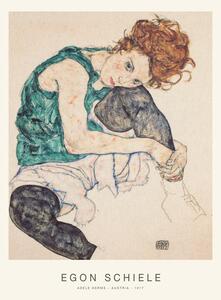 Reprodukcija Adele Herms (Special Edition Female Portrait) - Egon Schiele, (30 x 40 cm)