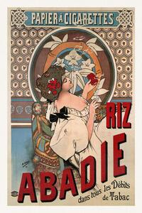 Reprodukcija Riz Abadie (Vintage Art Nouveau Cigarette Advert) - Alfons / Alphonse Mucha, (26.7 x 40 cm)