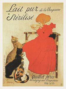 Reprodukcija Lait pur Stérilisé (French Cat Poster) - Théophile Steinlen