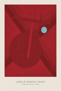 Reprodukcija Composition G4 (Original Bauhaus in Red, 1926) - Laszlo / László Maholy-Nagy