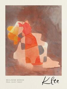 Reprodukcija Reclining Woman - Paul Klee