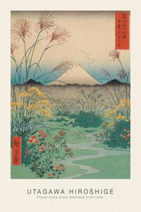 Reprodukcija Ōtsuki Plain in Kai Province (Japanese Spring Landscape) - Utagawa Hiroshige