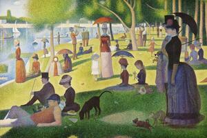 Reprodukcija A Sunday on La Grande Jatte (Traditional Vintage Landscape) - Georges Seurat