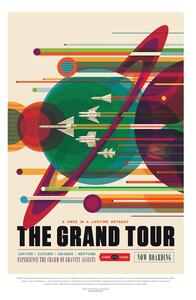 Ilustracija The Grand Tour (Retro Planet Poster) - Space Series (NASA)