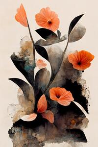 Ilustracija Abstract Flowers, Treechild