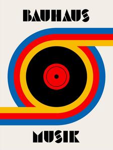 Ilustracija Bauhaus Musik Vinyl, Retrodrome