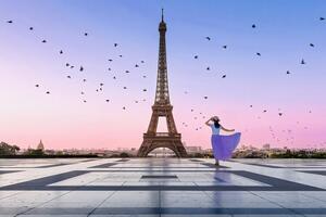 Fotografija Good Morning Eiffel, Kenneth Zeng, (40 x 26.7 cm)