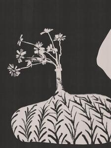 Ilustracija Plump Vase With Slender Flowers, Little Dean