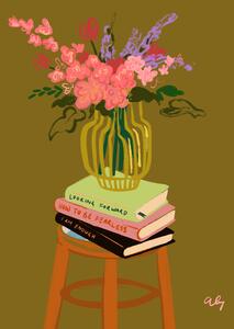 Ilustracija Floral Vase, Arty Guava