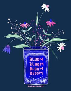 Ilustracija Tin Can Flower Illustration, Baroo Bloom