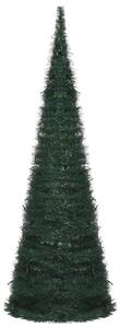VidaXL Prigodno osvijetljeno umjetno božićno drvce zeleno 180 cm