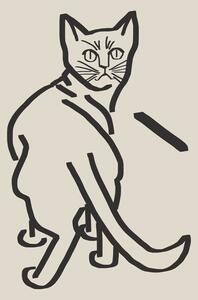 Ilustracija Line Art Cat Drawing 5, Little Dean