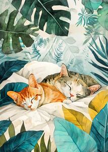 Ilustracija Cats life 14, Justyna Jaszke