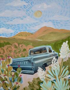 Ilustracija Chevrolet on the road, Eleanor Baker