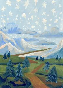 Ilustracija Snowing stars, Eleanor Baker
