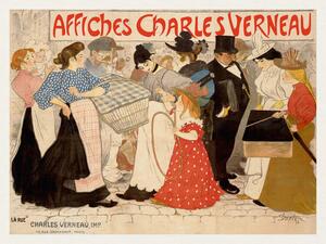Reprodukcija Affiches Charles Verneau (Vintage French) - Théophile Steinlen, (40 x 30 cm)