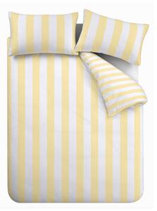 Žuta 3-dijelna posteljina za bračni krevet 200x200 cm Cove Stripe – Catherine Lansfield