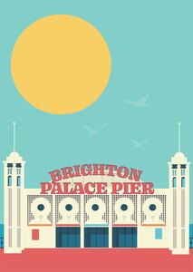 Ilustracija Brighton Pier, Gail Myerscough