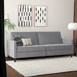 Svijetlo siva baršunasti sofa 207 cm Presley – Støraa