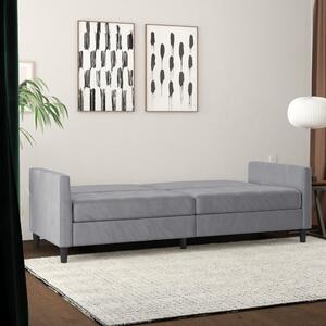 Svijetlo siva baršunasti sofa 207 cm Presley – Støraa