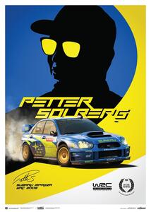Umjetnički tisak Subaru Impreza WRC 2003 - Petter Solberg, (50 x 70 cm)